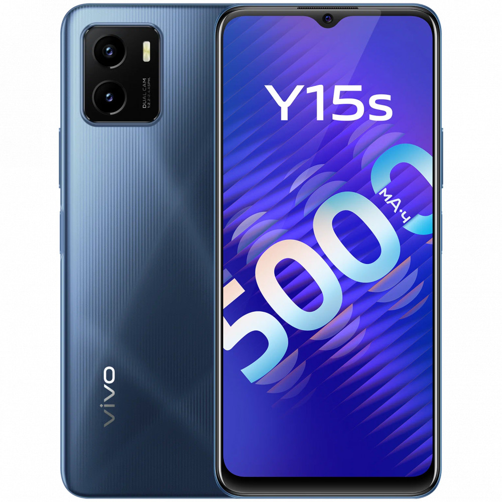 Смартфон Vivo Y15s V2120 (ТАИНСТВЕННЫЙ СИНИЙ) 32 Гб, 3 Гб - миниатюра 4