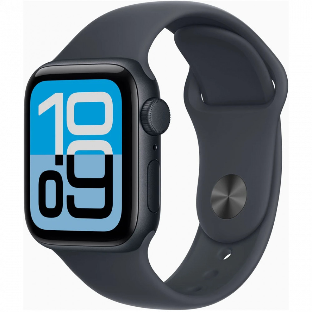 Apple Watch SE 3 40mm Midnight Aluminum Case with Midnight Sport Band M/L MEHC4HN/A Смарт-часы - миниатюра 4