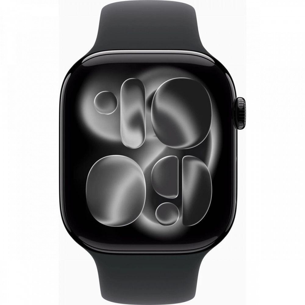 Apple Watch Series 11 46mm Jet Black Aluminium Case With Black Sport Band M/L MEUX4X/A Смарт-часы - миниатюра 5