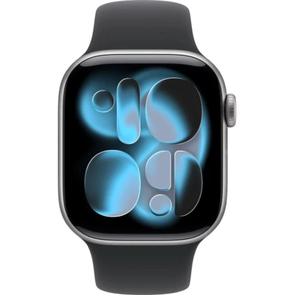 Apple Watch Series 11 GPS 42mm Space Grey Al Case Black Sport Band S/M A3331 CN MEQW4X/A CN Смарт-часы - миниатюра 4