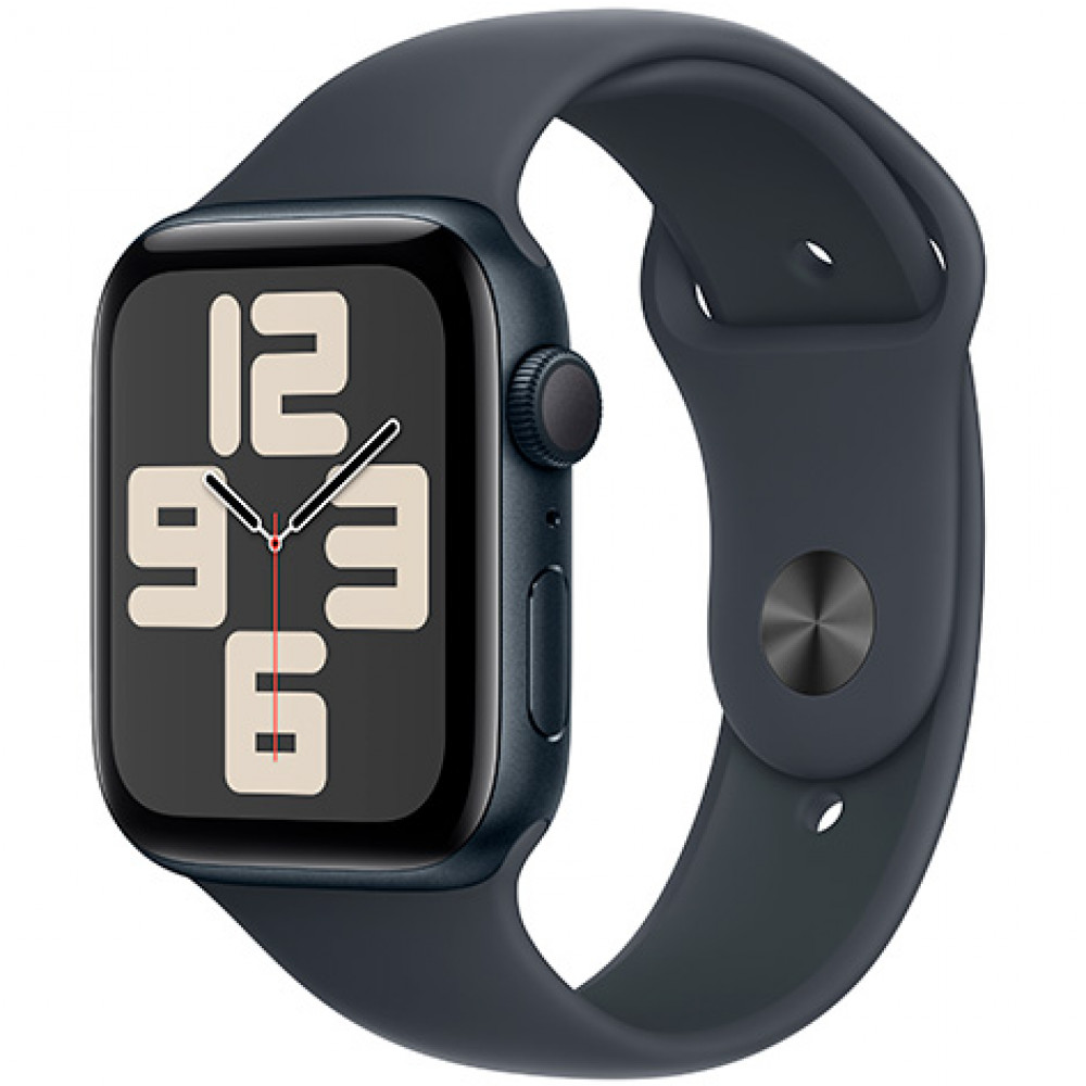 Apple Watch SE 2024 GPS 44mm Midnight Aluminium Case with Midnight Sport Band MXE73QI/A Смарт-часы - миниатюра 4