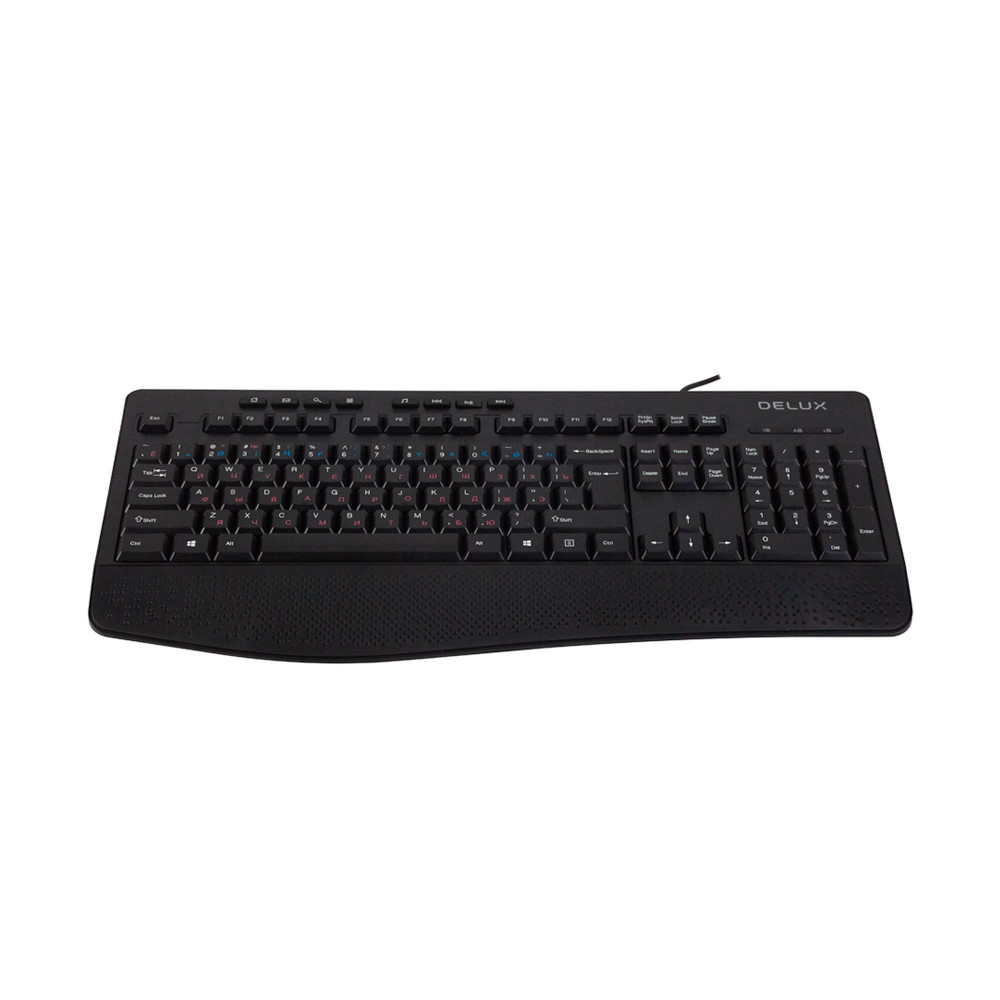 Клавиатура Delux DLK-60600UB Проводная, USB - миниатюра 5