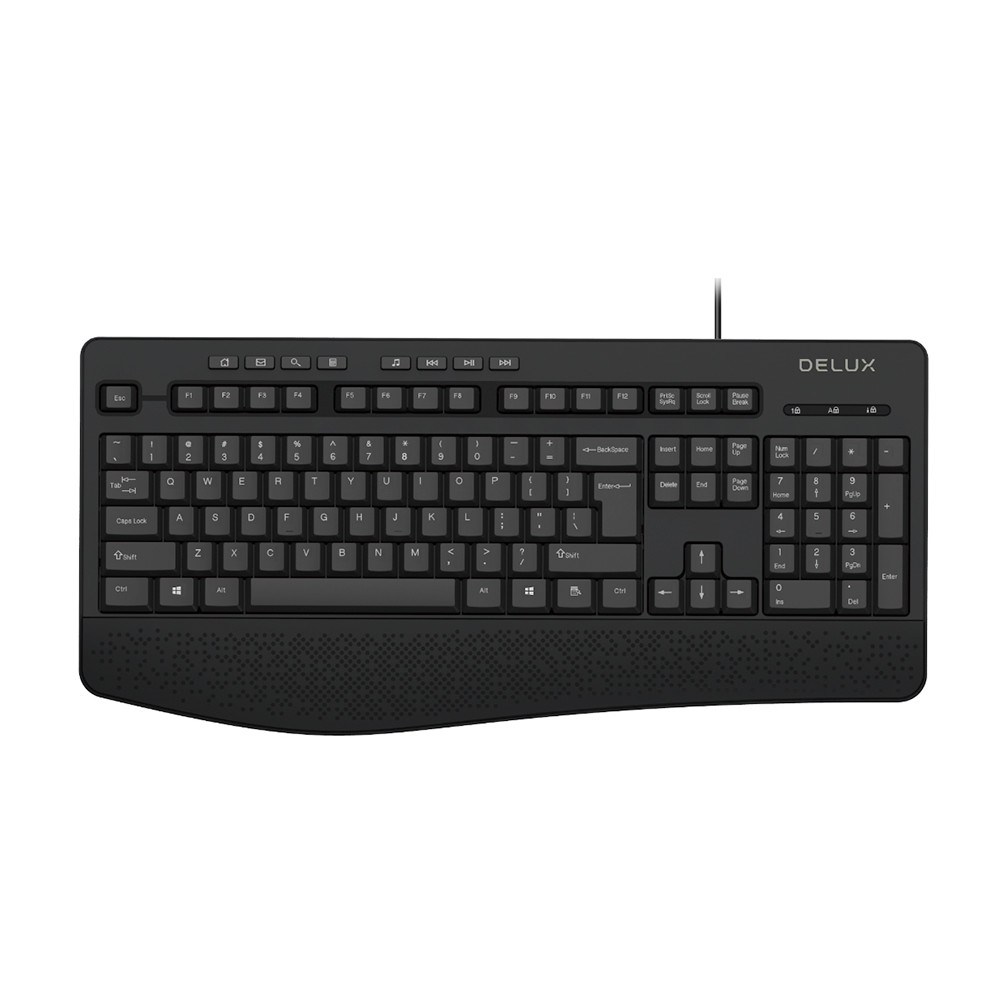 Клавиатура Delux DLK-60600UB Проводная, USB - миниатюра 4