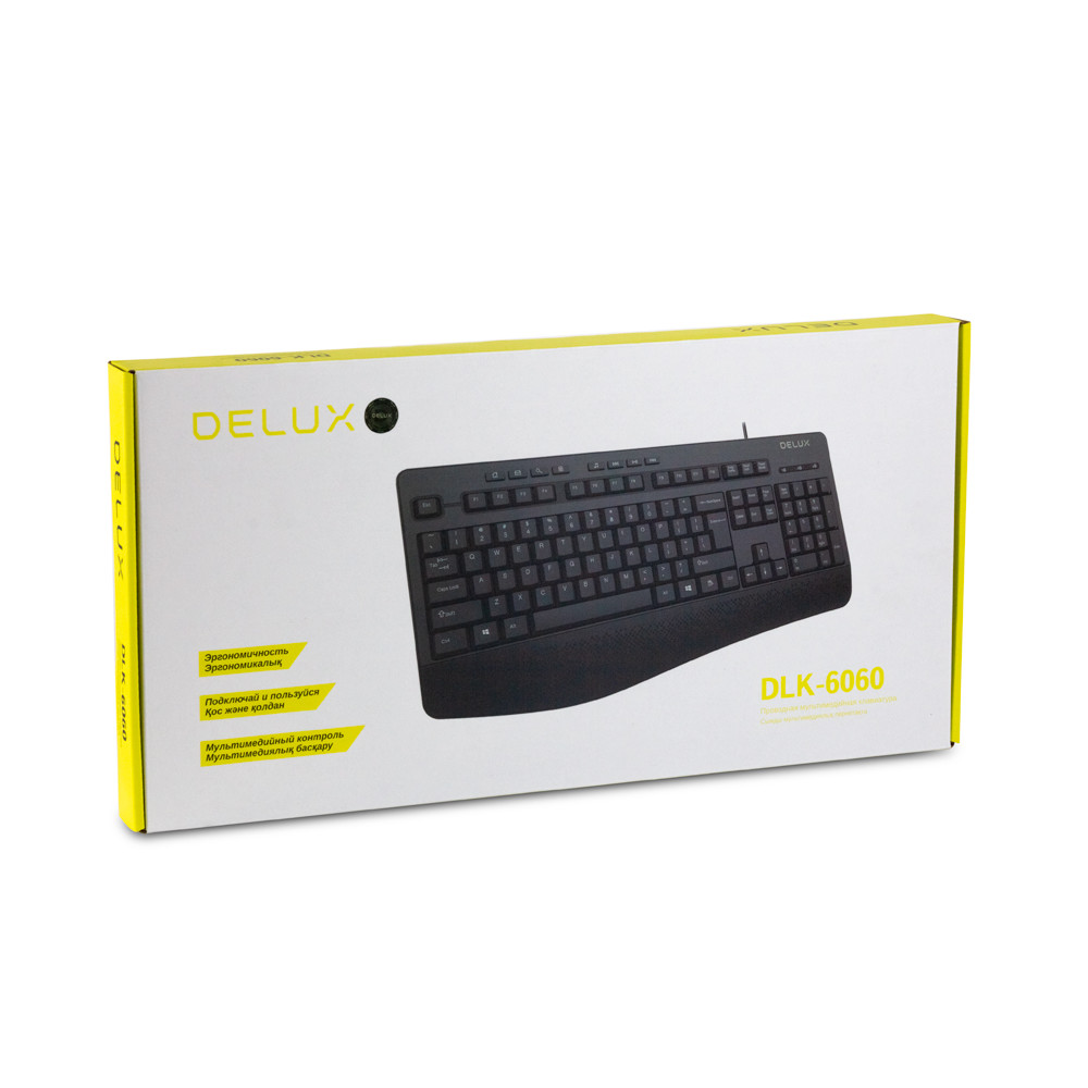 Клавиатура Delux DLK-60600UB Проводная, USB - миниатюра 6