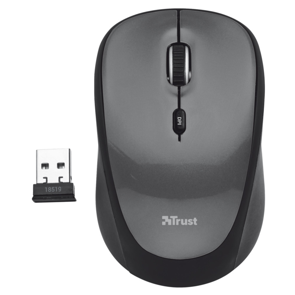 Мышь Trust Yvi Mini Black Бюджетные, Беспроводная - миниатюра 4