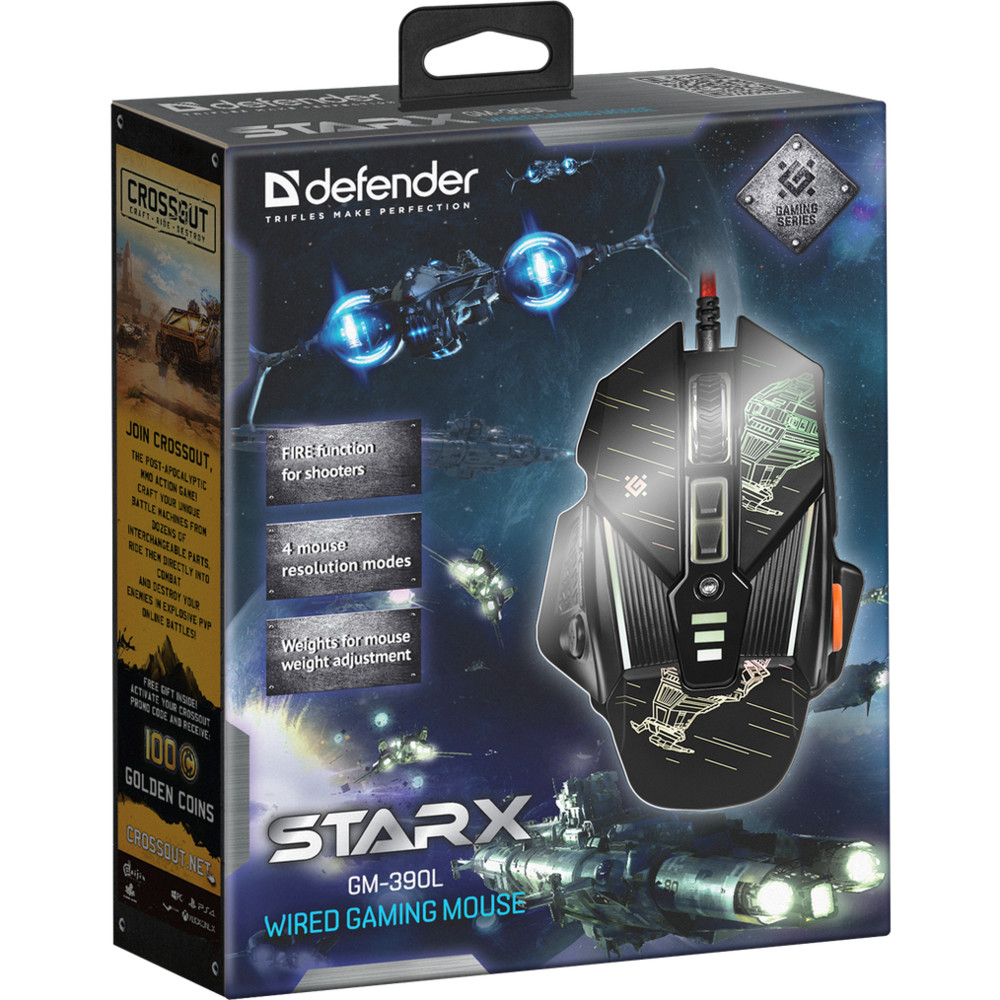 Мышь Defender sTarx GM-390L 52390 Игровые, Проводная - миниатюра 12