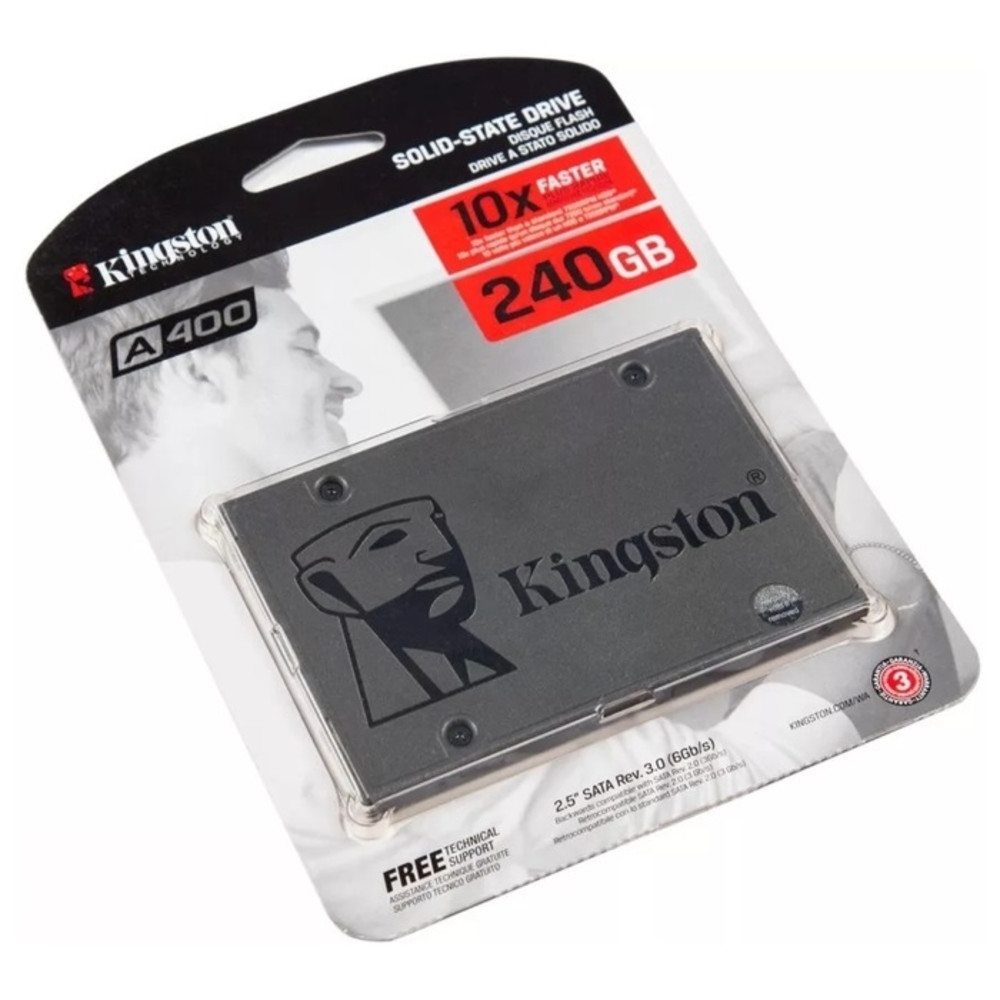 Жесткий диск Kingston A400 Client SA400S37/240G SSD (твердотельные), 240 ГБ, 2.5 дюйма, SATA - миниатюра 8