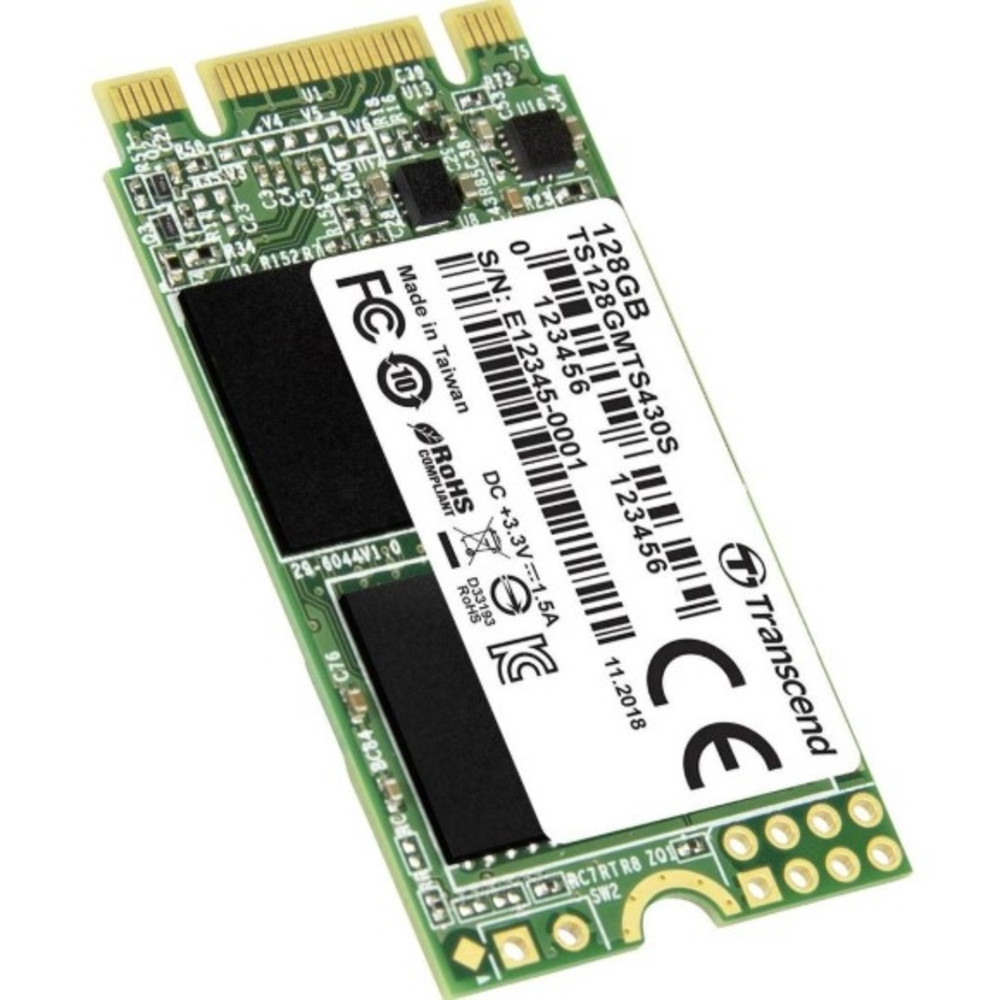 Жесткий диск Transcend 128GB M.2 SSD MTS 430 series TS128GMTS430S SSD (твердотельные), 128 ГБ, M.2, SATA - миниатюра 2