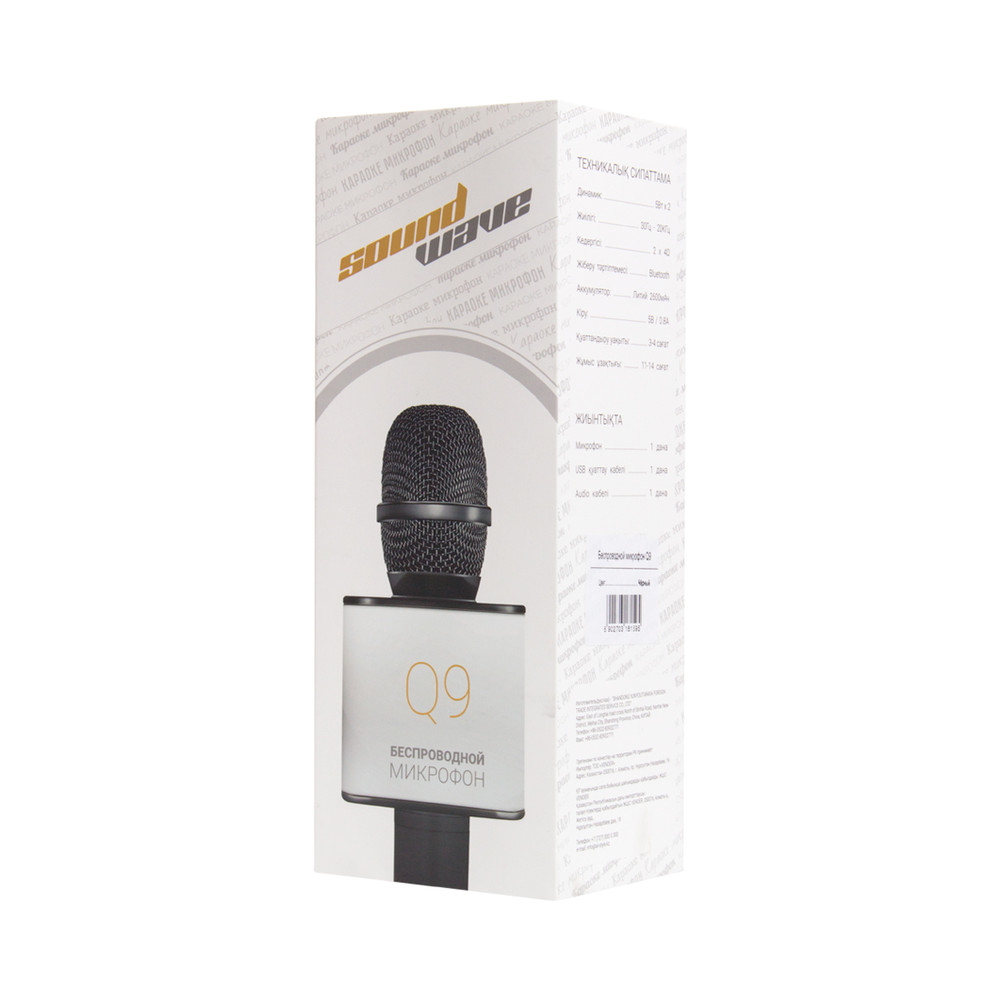 Микрофон Sound Wave Q9 Чёрный SoundWaveQ9 - миниатюра 6