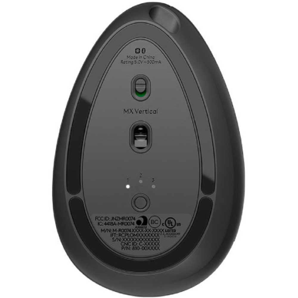 Мышь Logitech MX Vertical Mouse Graphite 910-005448 Премиальные, Беспроводная - миниатюра 7