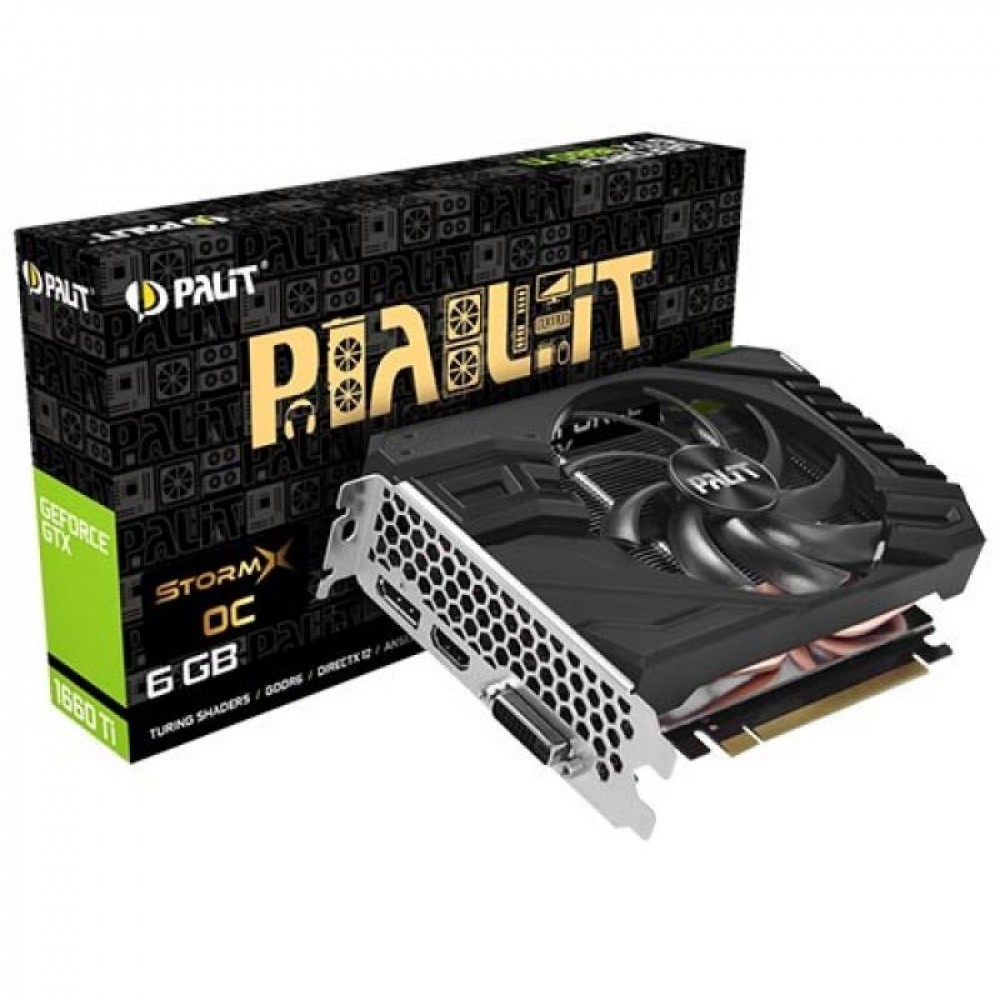 Видеокарта Palit GeForce GTX 1660 Ti 6GB StormX NE6166T018J9-161F 6 ГБ - миниатюра 4