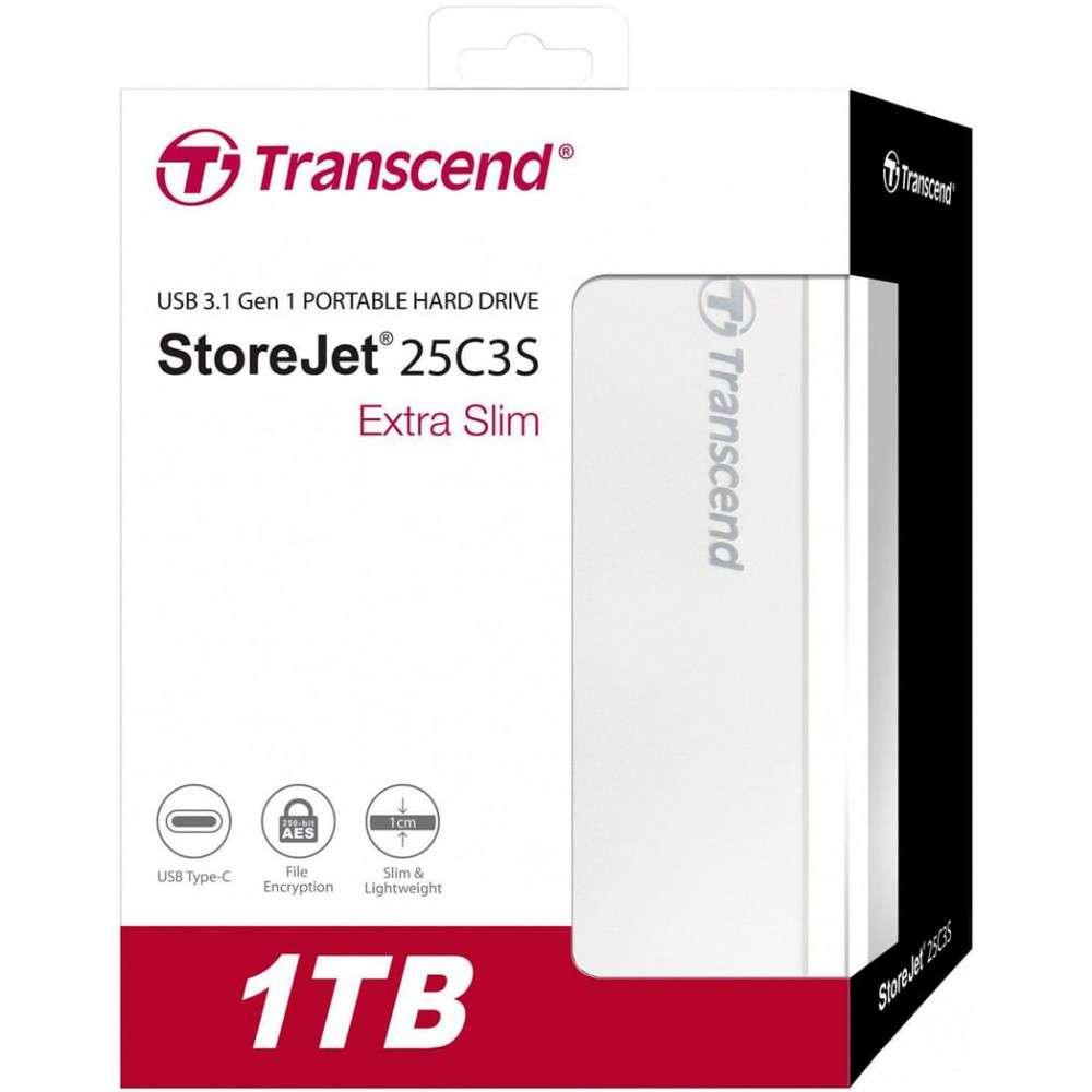 Внешние накопители Transcend StoreJet 25C3S silver TS1TSJ25C3S 1 ТБ - миниатюра 6