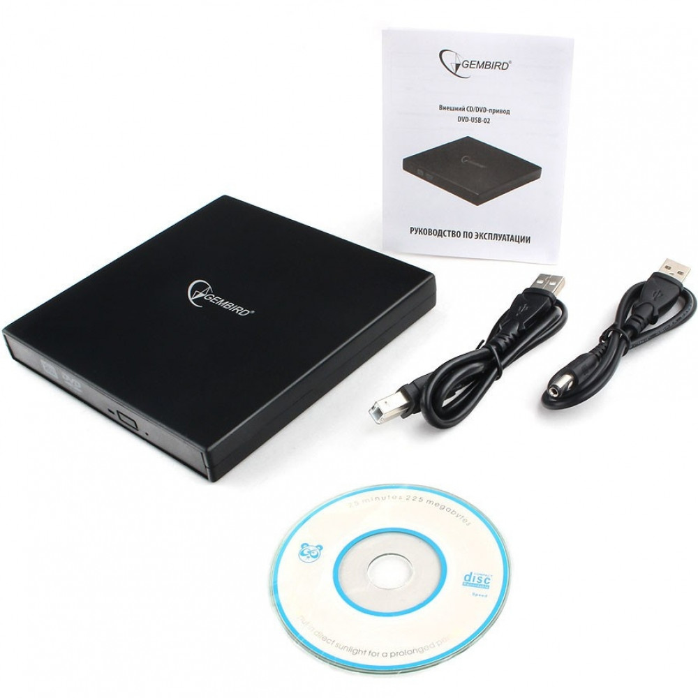 Оптический привод Gembird Внешний DVD-привод DVD-USB-02 - миниатюра 9