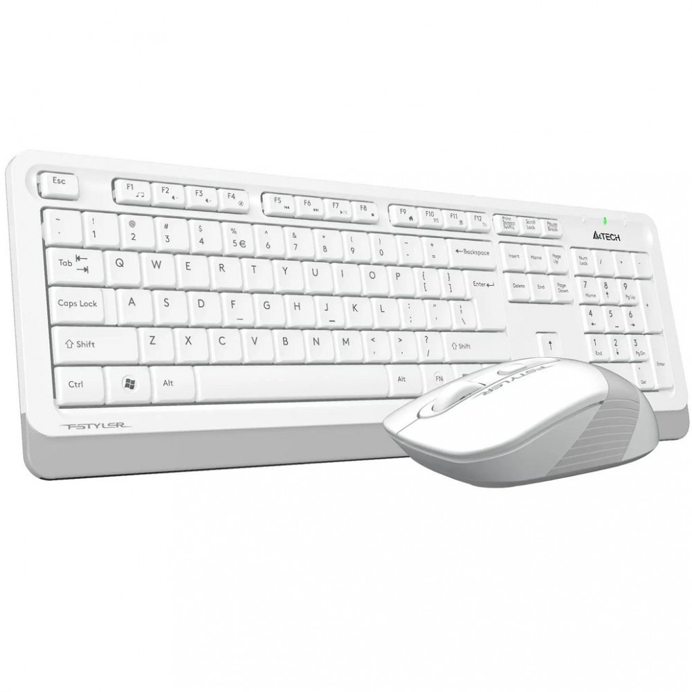 Клавиатура + мышь A4Tech Fstyler FG1010 White FG1010 WHITE - миниатюра 13