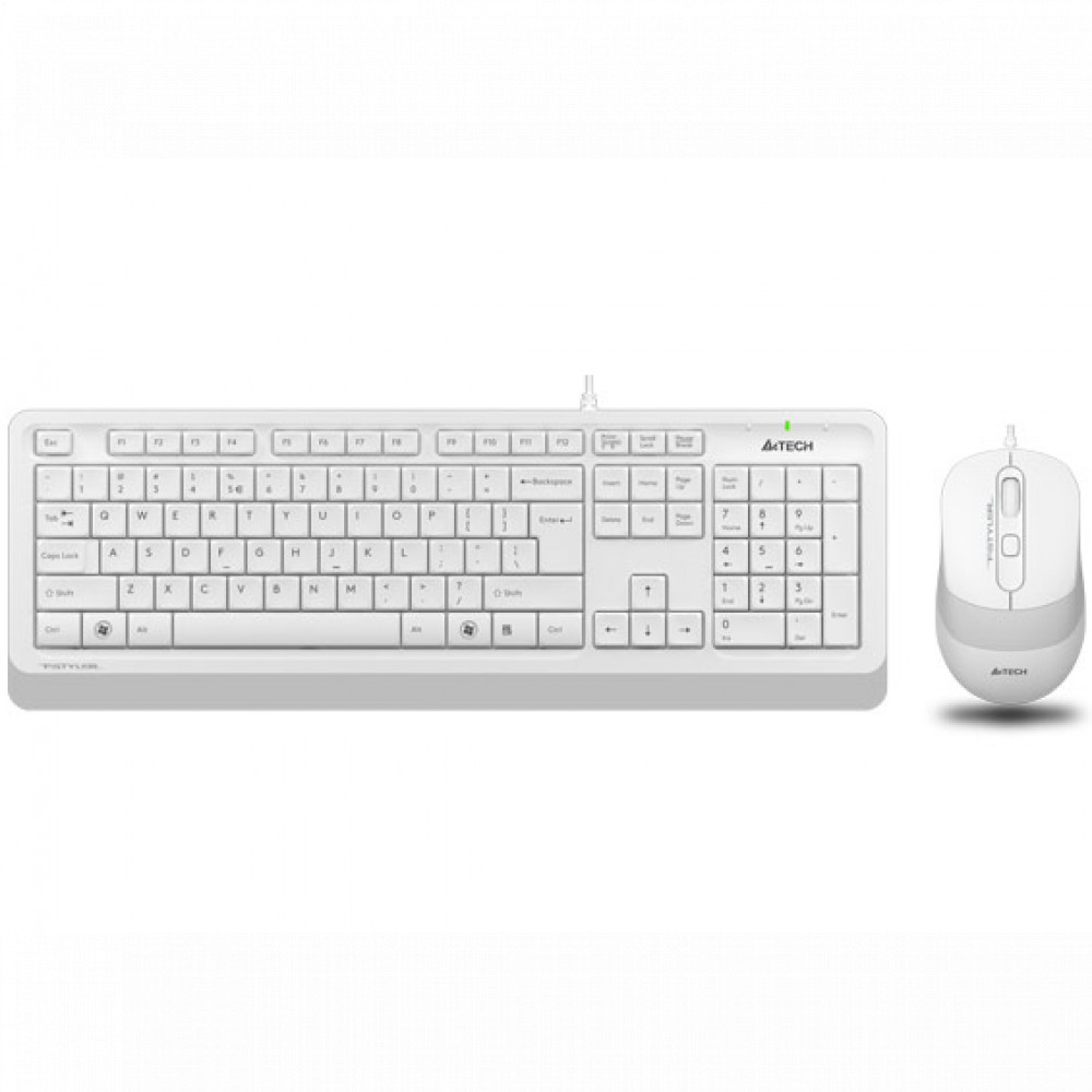 Клавиатура + мышь A4Tech Fstyler F1010 WHITE - миниатюра 5