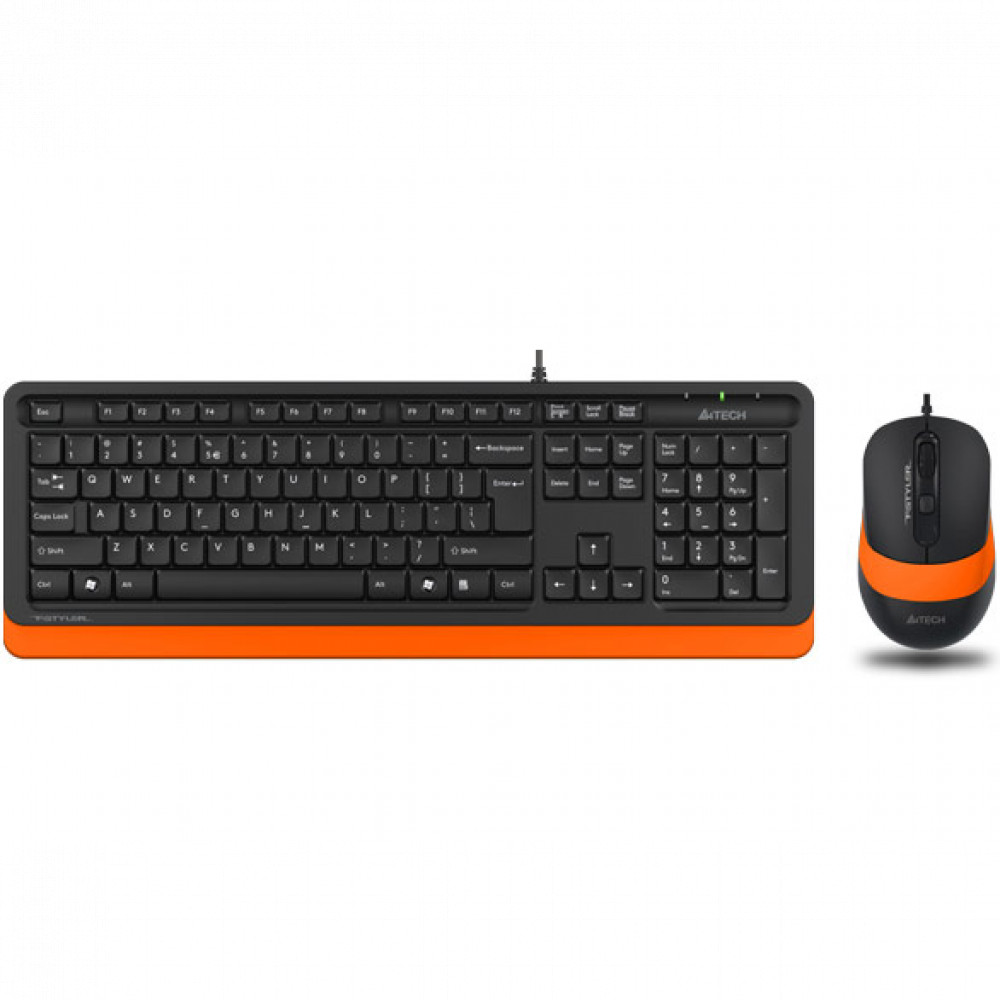 Клавиатура + мышь A4Tech Fstyler F1010 черный/оранжевый (ORANGE) F1010 ORANGE - миниатюра 5