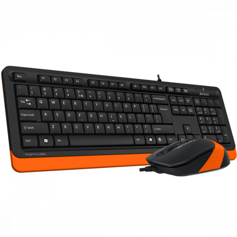 Клавиатура + мышь A4Tech Fstyler F1010 черный/оранжевый (ORANGE) F1010 ORANGE - миниатюра 6