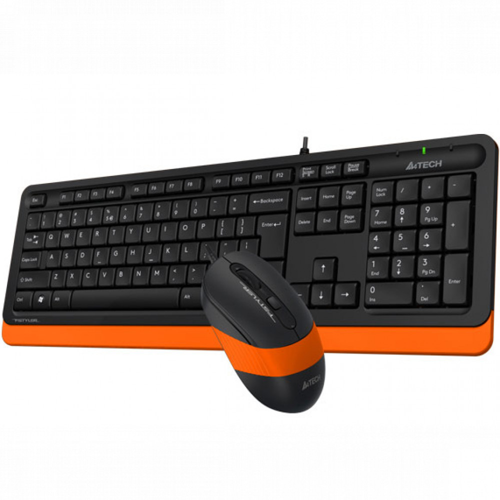 Клавиатура + мышь A4Tech Fstyler F1010 черный/оранжевый (ORANGE) F1010 ORANGE - миниатюра 8