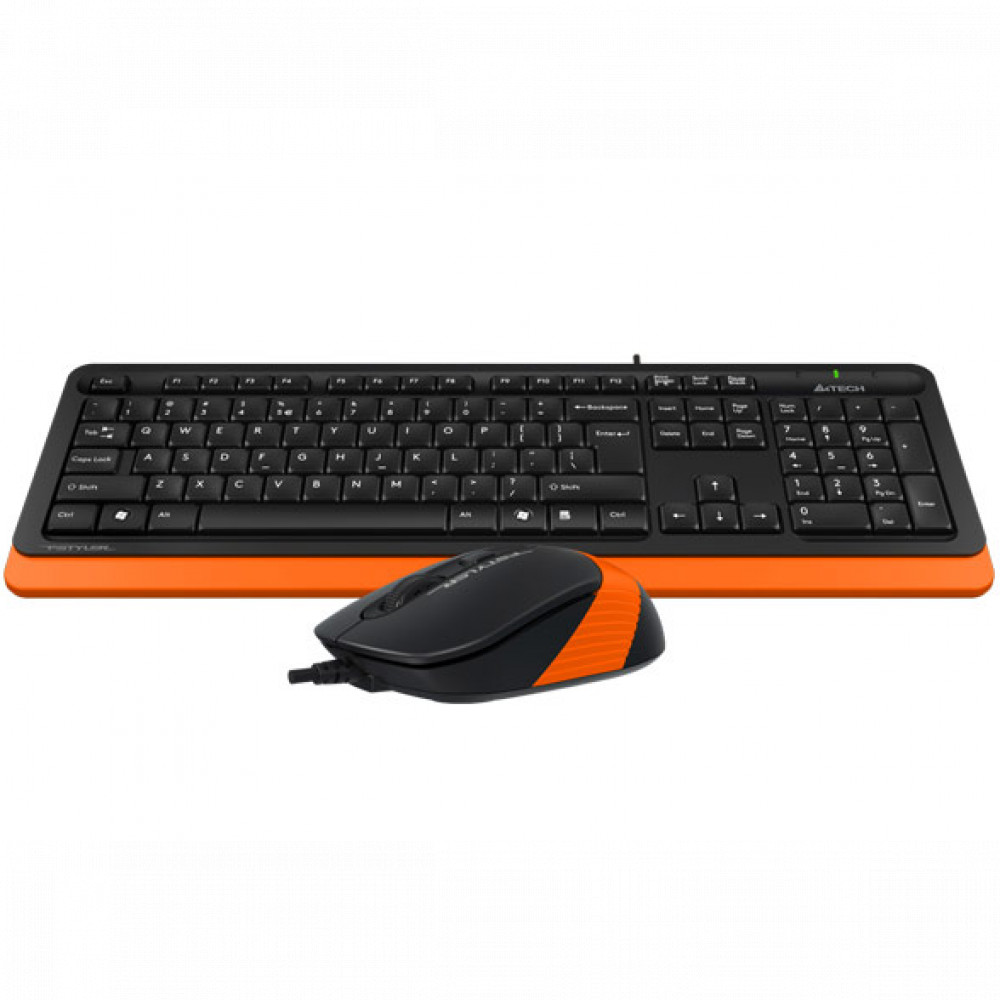 Клавиатура + мышь A4Tech Fstyler F1010 черный/оранжевый (ORANGE) F1010 ORANGE - миниатюра 7