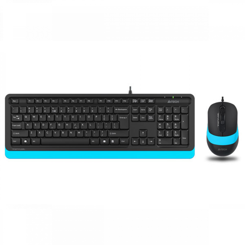 Клавиатура + мышь A4Tech Клавиатура + мышь A4 Fstyler F1010 BLUE - миниатюра 6