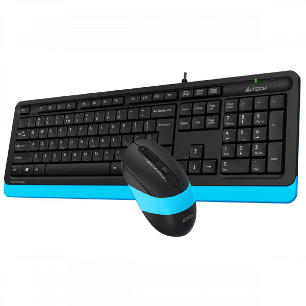 Клавиатура + мышь A4Tech Клавиатура + мышь A4 Fstyler F1010 BLUE - миниатюра 8