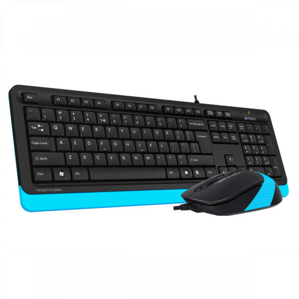 Клавиатура + мышь A4Tech Клавиатура + мышь A4 Fstyler F1010 BLUE - миниатюра 7