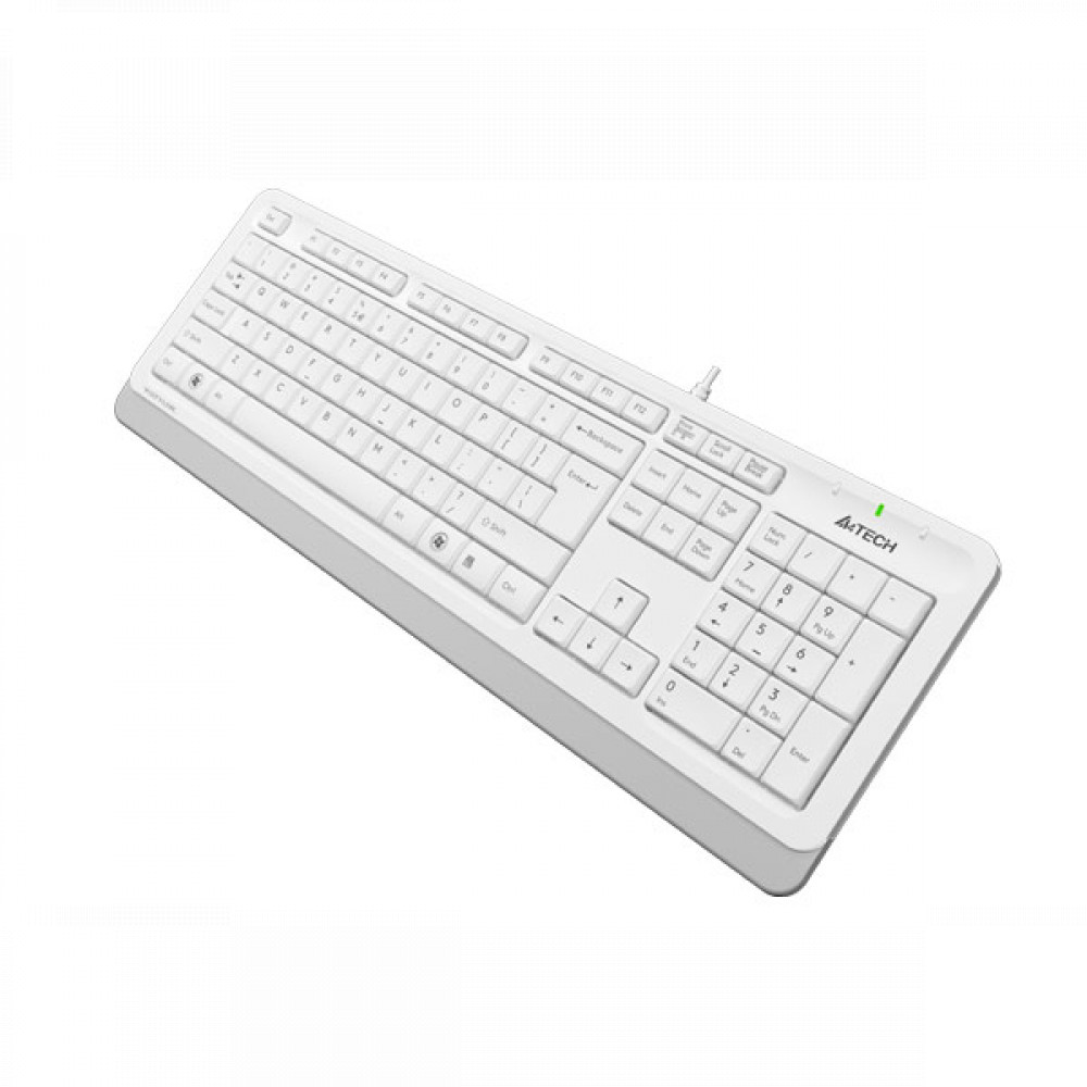 Клавиатура A4Tech Клавиатура Fstyler FK10 FK10 WHITE Проводная, USB - миниатюра 7