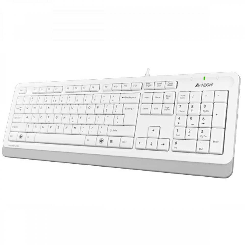 Клавиатура A4Tech Клавиатура Fstyler FK10 FK10 WHITE Проводная, USB - миниатюра 8