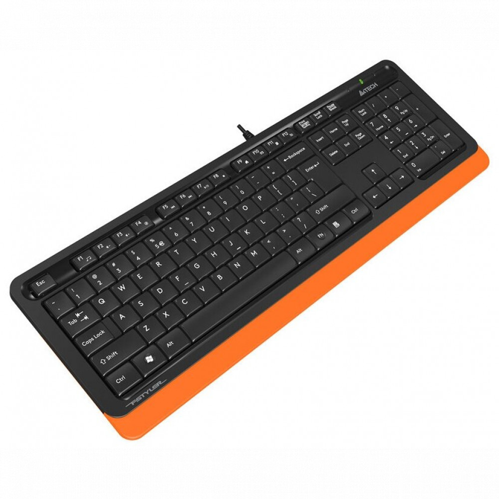 Клавиатура A4Tech Клавиатура Fstyler FK10 FK10 ORANGE Проводная, USB - миниатюра 7