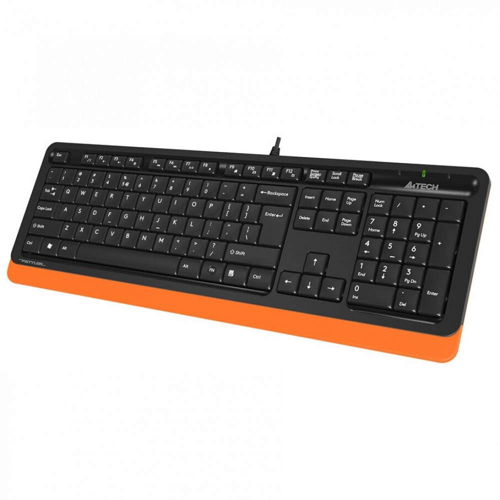 Клавиатура A4Tech Клавиатура Fstyler FK10 FK10 ORANGE Проводная, USB - миниатюра 6