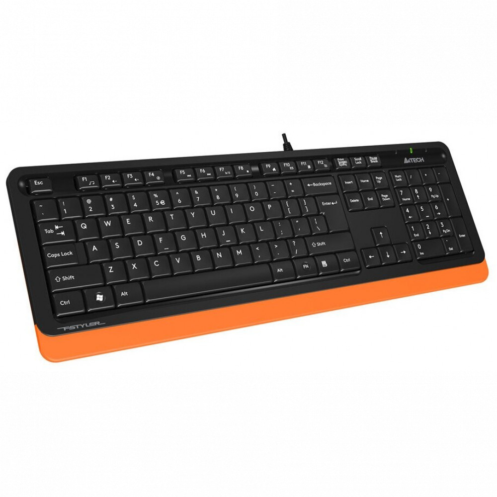 Клавиатура A4Tech Клавиатура Fstyler FK10 FK10 ORANGE Проводная, USB - миниатюра 8