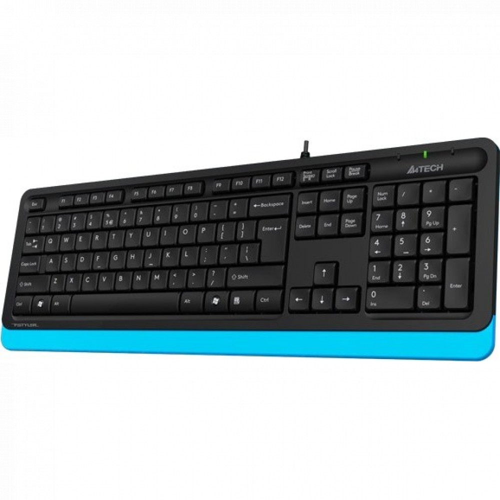 Клавиатура A4Tech Клавиатура Fstyler FK10 FK10 BLUE Проводная, USB - миниатюра 4
