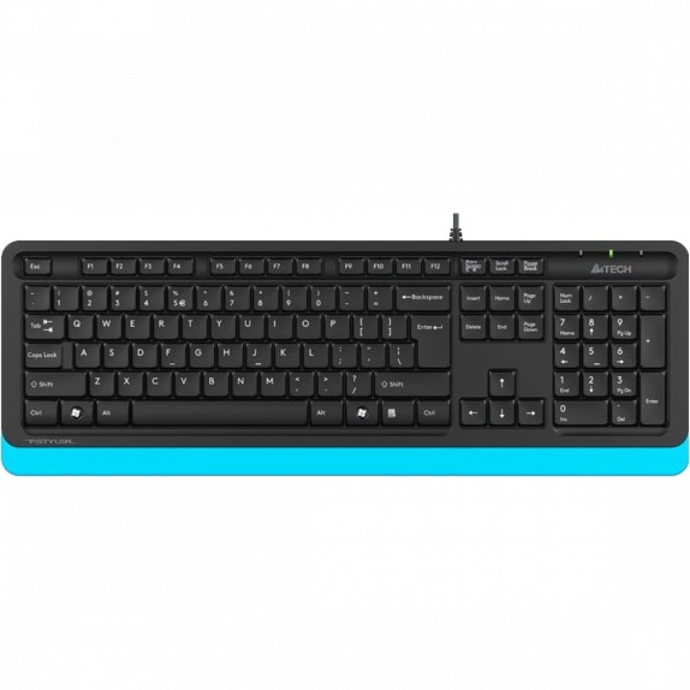 Клавиатура A4Tech Клавиатура Fstyler FK10 FK10 BLUE Проводная, USB - миниатюра 5