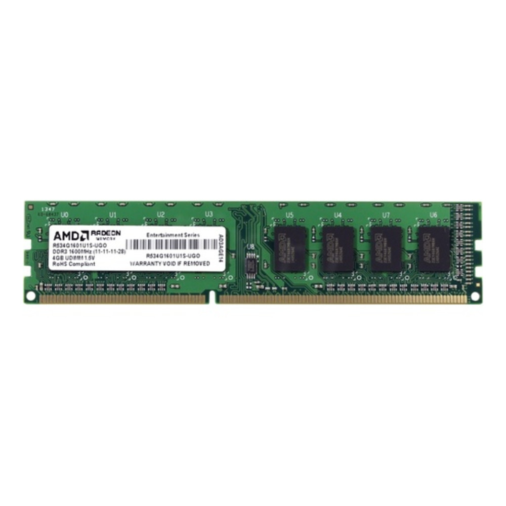 ОЗУ AMD R534G1601S1SL R534G1601S1SL-UO SO-DIMM, DDR3, 4 Гб, 1600 МГц - миниатюра 2
