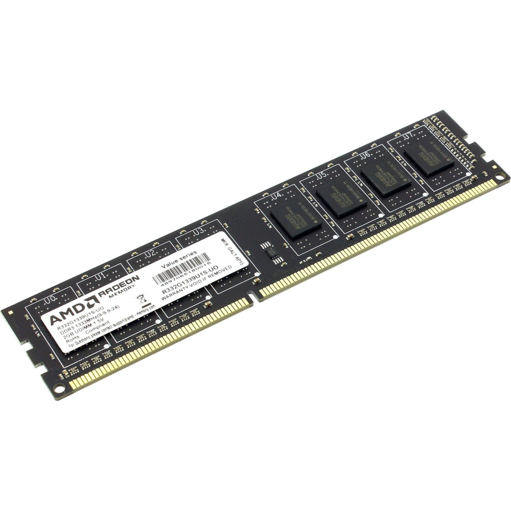 ОЗУ AMD R334G1339U1S-U DIMM, DDR3, 4 Гб, 1333 МГц - миниатюра 2