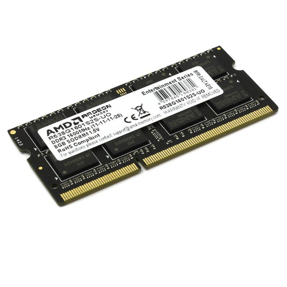 ОЗУ AMD 8GB Radeon™ DDR3 1600 R538G1601S2S-U DIMM, DDR3, 8 Гб, 1600 МГц - миниатюра 2