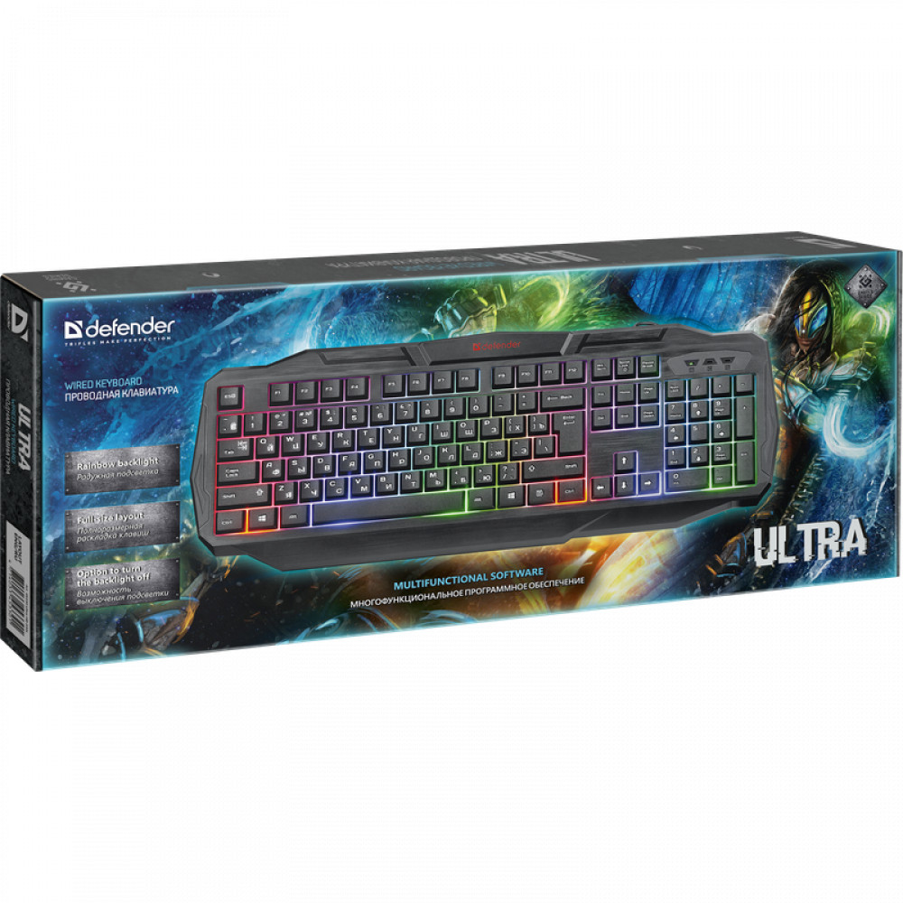 Клавиатура Defender Ultra HB-330L 45330 Проводная, USB - миниатюра 8