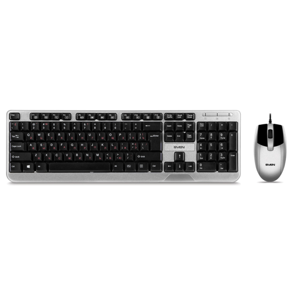 Клавиатура + мышь Sven Набор клавиатура+мышь KB-S330C черный SV-017309 - миниатюра 2