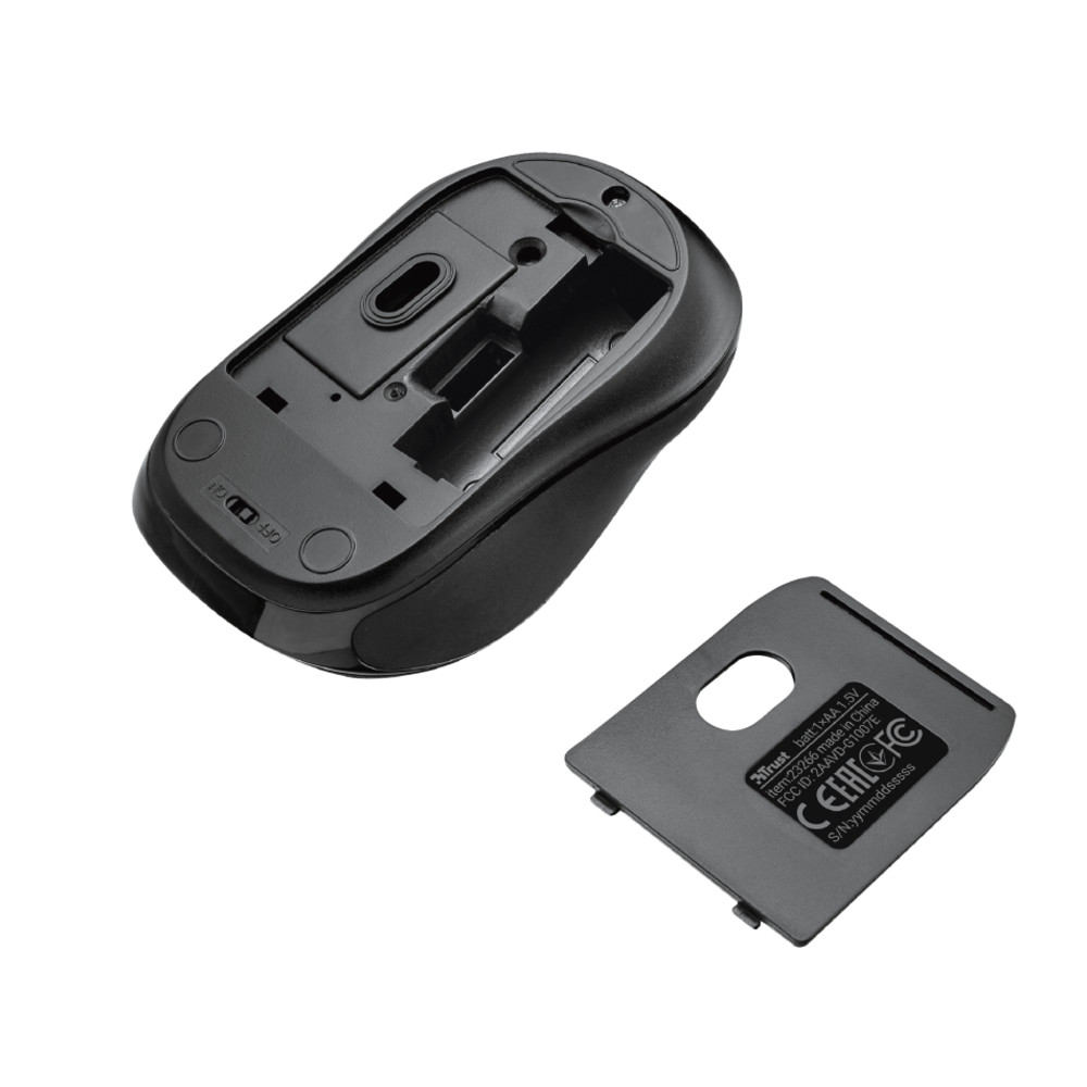 Мышь Trust Siero Silent Click Wireless 8713439232660 Бюджетные, Беспроводная - миниатюра 8