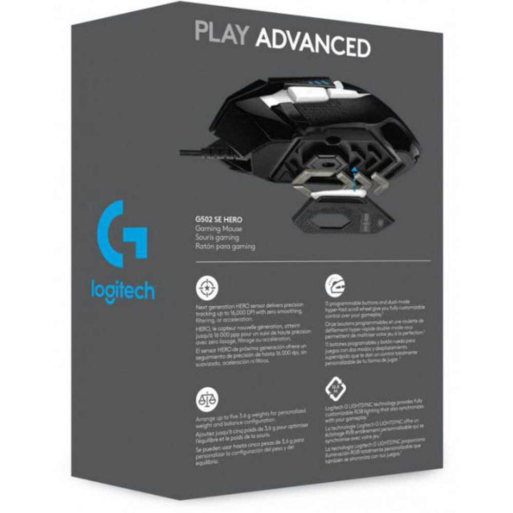 Мышь Logitech G502 SE HERO 910-005729 Игровые, Проводная - миниатюра 6