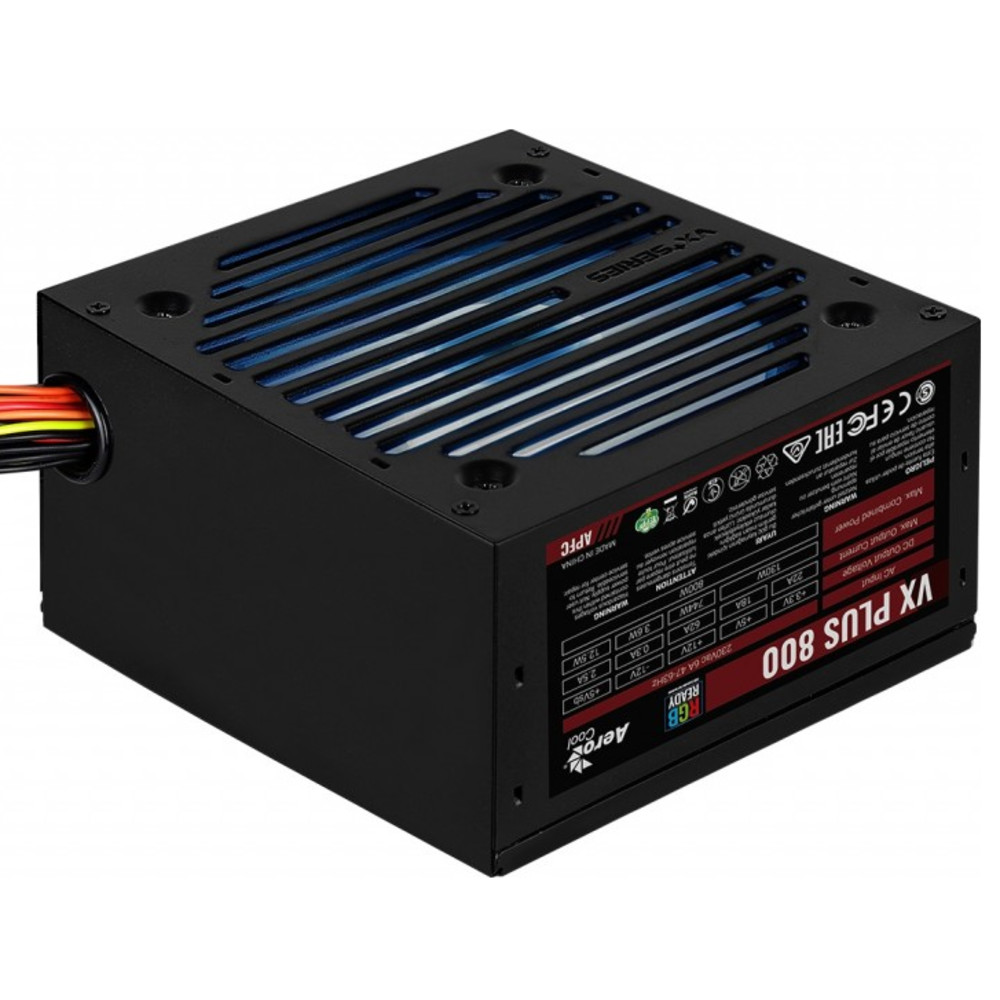 Блок питания Aerocool VX PLUS 800 RGB 800 Вт - миниатюра 13