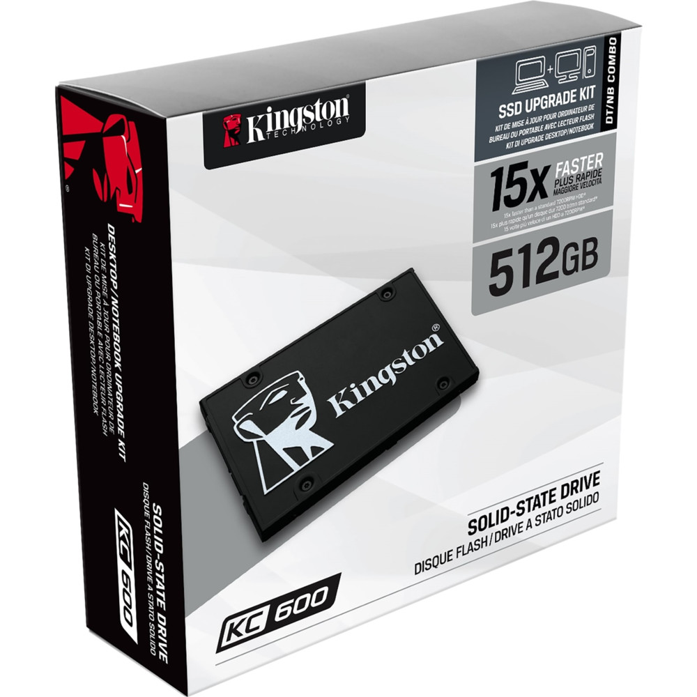 Жесткий диск Kingston KC600 Series SKC600/512G SSD (твердотельные), 512 ГБ, 2.5 дюйма, SATA - миниатюра 7