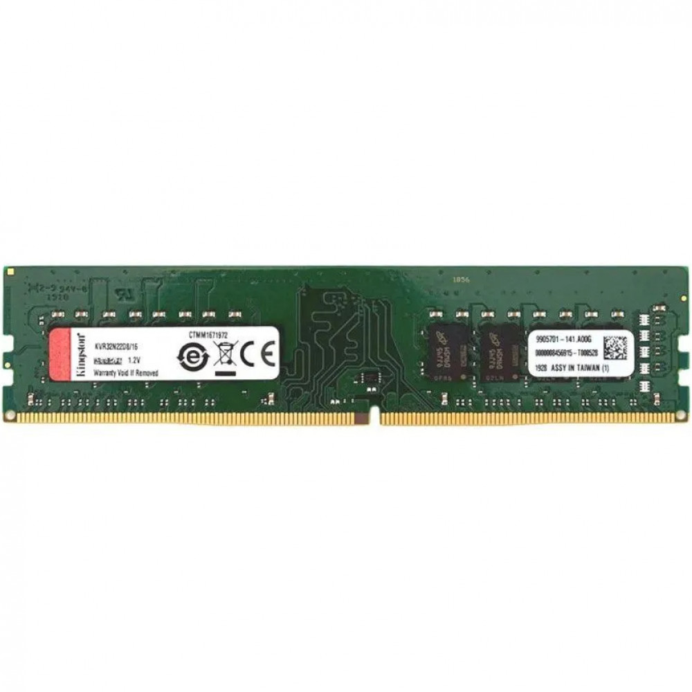 ОЗУ Kingston ValueRAM KVR32N22D8/32 DIMM, DDR4, 32 Гб, 3200 МГц - миниатюра 2