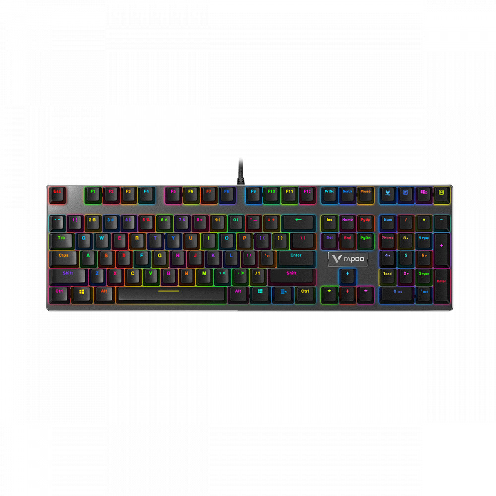 Клавиатура Rapoo V700RGB Alloy Проводная, USB - миниатюра 4