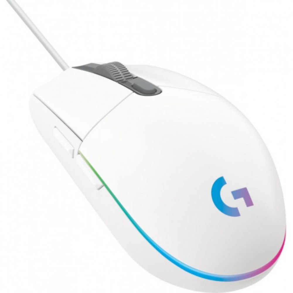 Мышь Logitech G102 LIGHTSYNC, White 910-005824 Игровые, Проводная - миниатюра 6