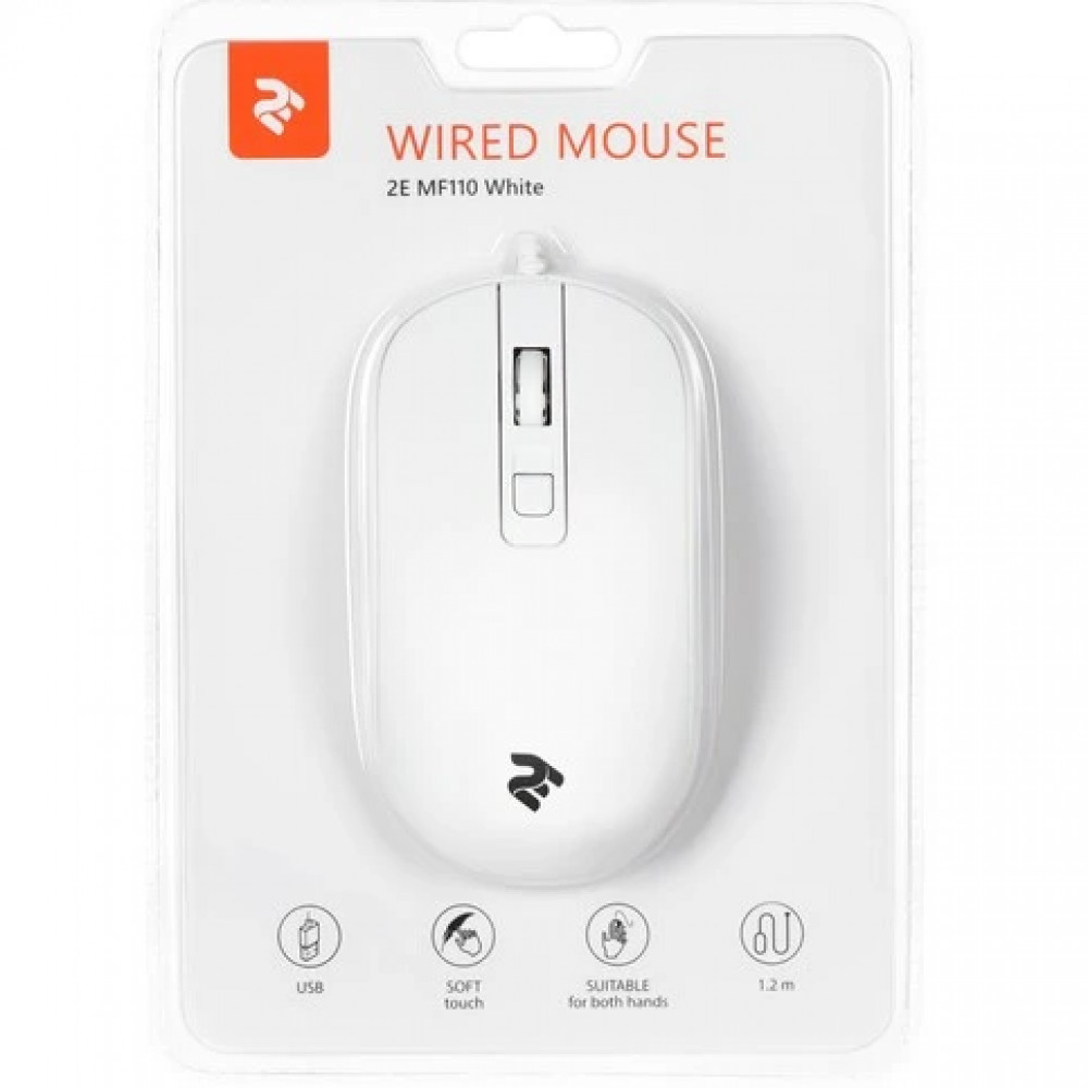 Мышь 2E MF110 USB 2E-MF110UW Бюджетные, Проводная - миниатюра 8