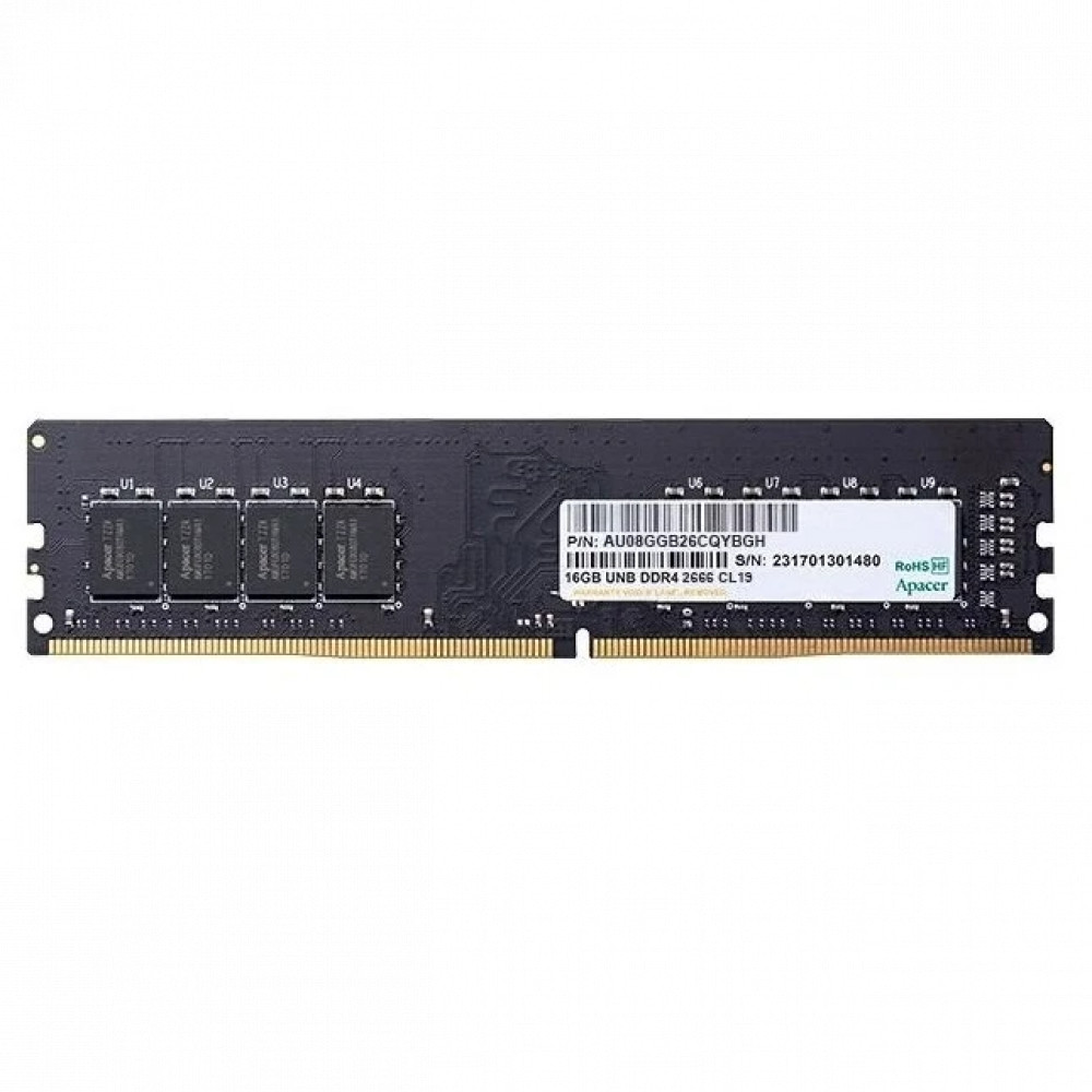 ОЗУ Apacer AU08GGB26CQYBGH DIMM, DDR4, 8 Гб, 2666 МГц - миниатюра 2