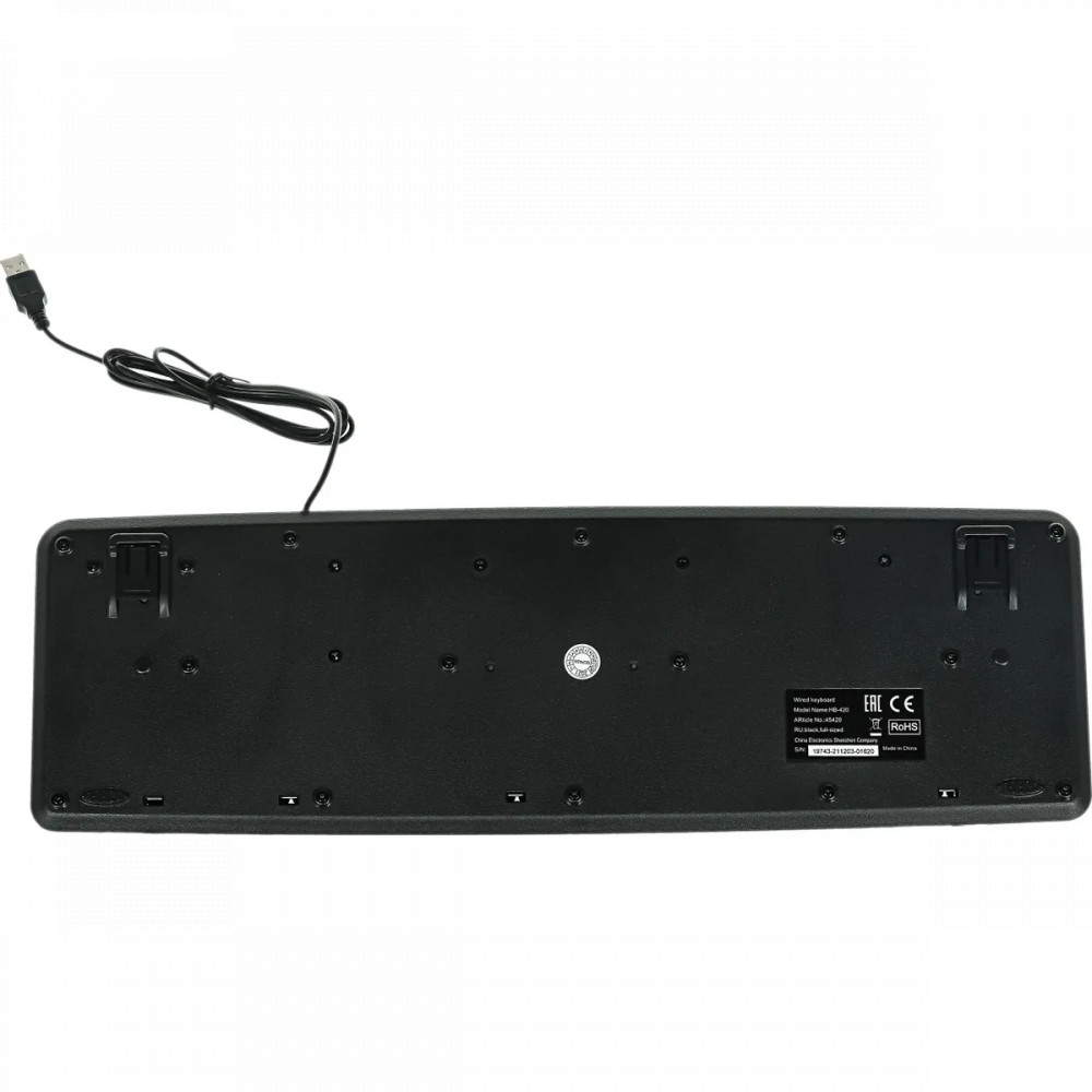Клавиатура Defender HB-420 RU 45420 Проводная, USB - миниатюра 7