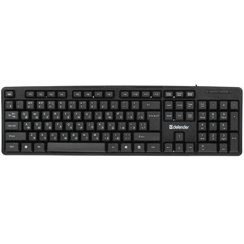 Клавиатура Defender Next HB-440 RU черный 45440 Проводная, USB - миниатюра 6