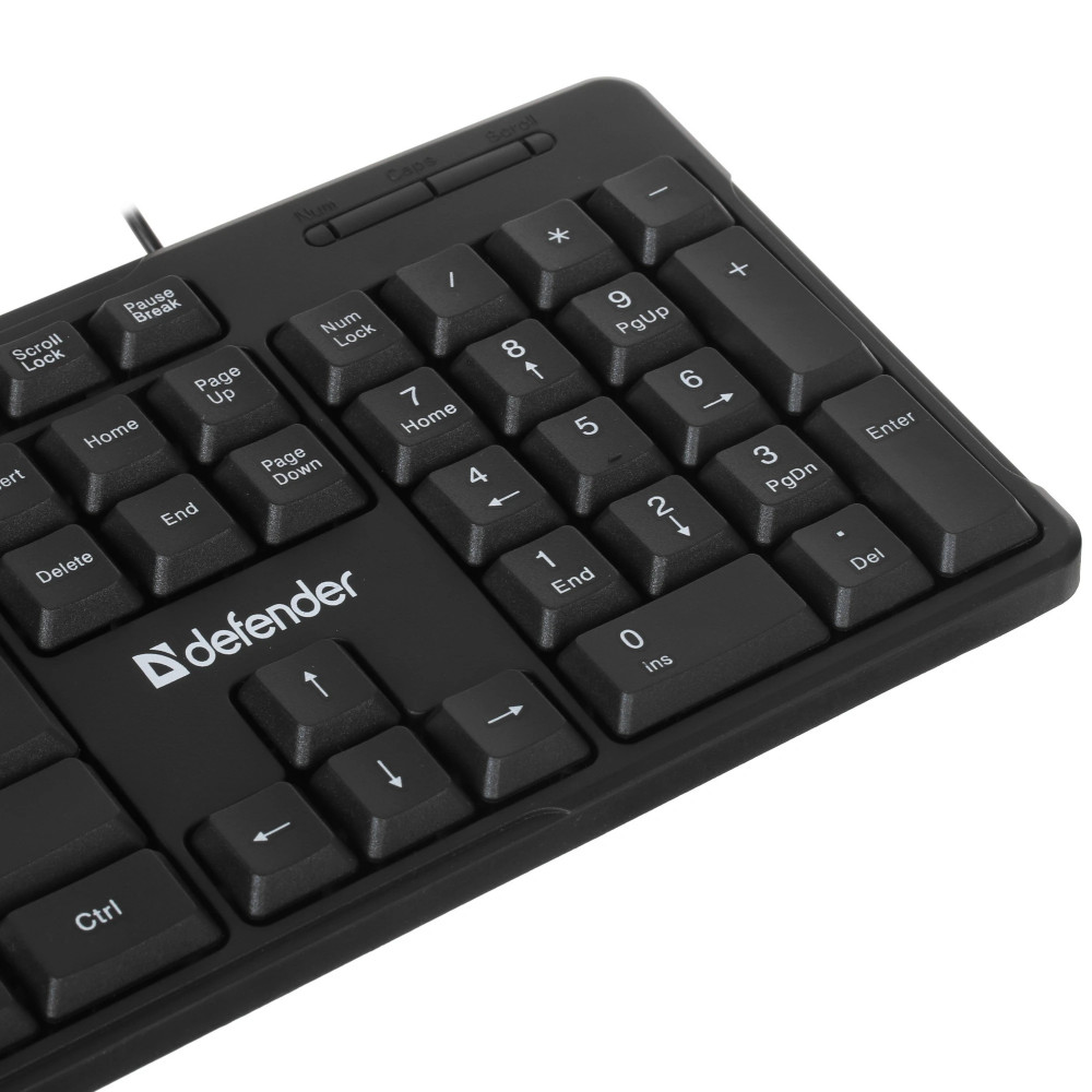 Клавиатура Defender Next HB-440 RU черный 45440 Проводная, USB - миниатюра 9